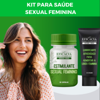 Kit para Saude Sexual Feminina - Cápsulas e Lubrificante